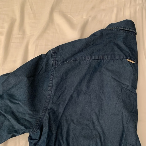 Mango Men Indigo Denim Long Sleeve Button Down - Picture 2 of 2